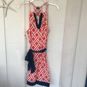 NWT Auburn Game Day Dress orange and navy Large